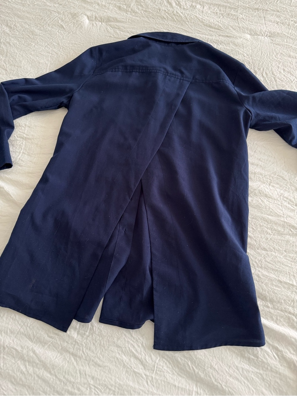 Banana Republic Women’s Classic Button-Up Shirt in Navy - Picture 9 of 10
